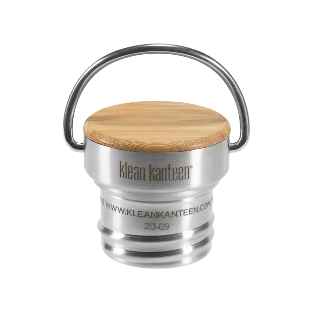 klean-kanteen-edelstahl-loop-cap-mit-bambus-plastikfreier-deckel-f-r-classic-kid image 1