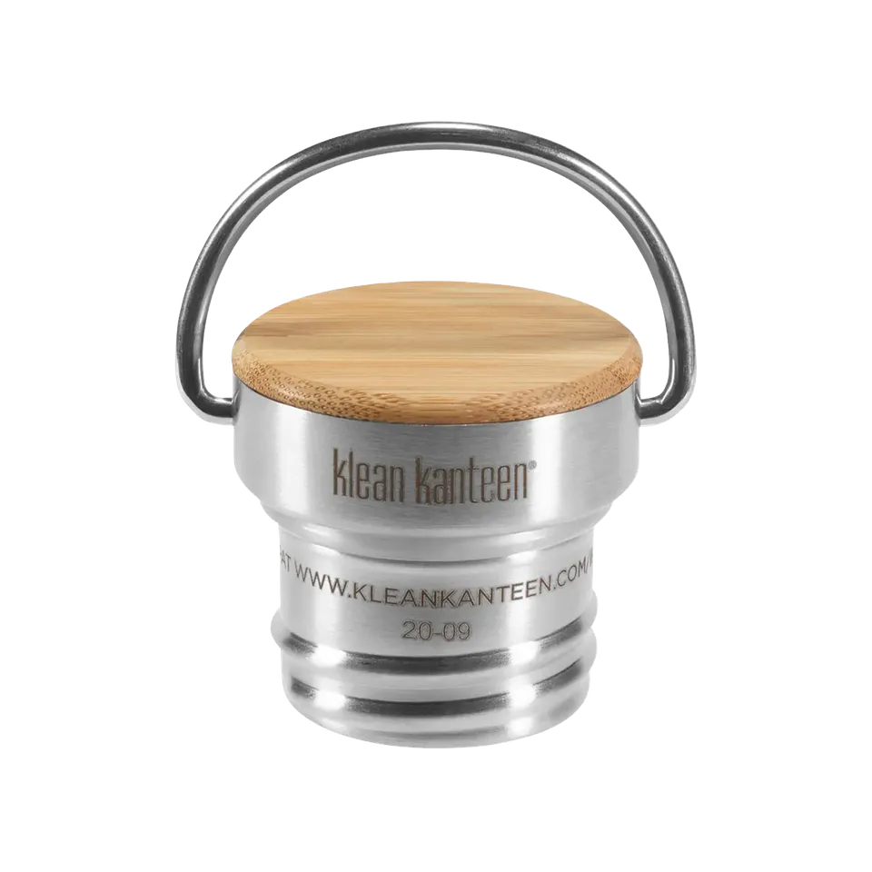 klean-kanteen-edelstahl-loop-cap-mit-bambus-plastikfreier-deckel-f-r-classic-kid image 1