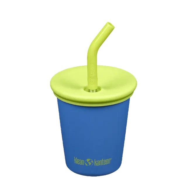 klean-kanteen-kid-cup-296ml-edelstahl-trinkbecher-mit-silikondeckel-und-trinkhal image 1