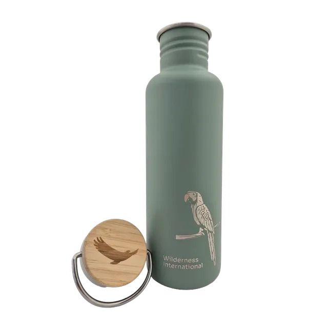 klean-kanteen-classic-wilderness-800ml-edelstahl-trinkflasche-mit-bambus-schraub image 1
