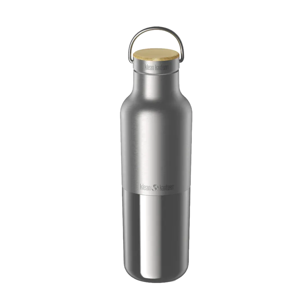 klean-kanteen-rise-reflect-592-ml-edelstahl-isolierflasche-mit-bambus-loop-cap-c image 1