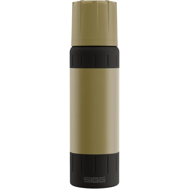 sigg-alpine-star-thermosflasche-0-75-l-caramel-sand-mit-trinkbecher-vakuumisolie image 1