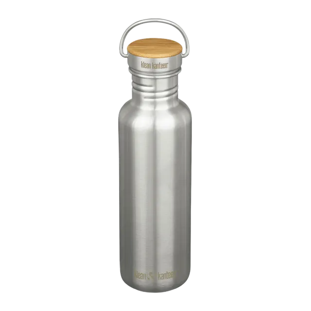 klean-kanteen-reflect-800-ml-edelstahl-trinkflasche-mit-bambus-schraubverschluss image 1