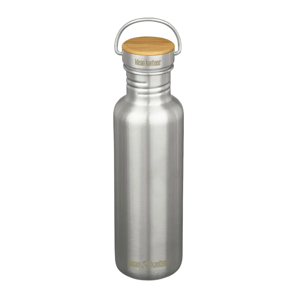 klean-kanteen-reflect-800-ml-edelstahl-trinkflasche-mit-bambus-schraubverschluss image 1