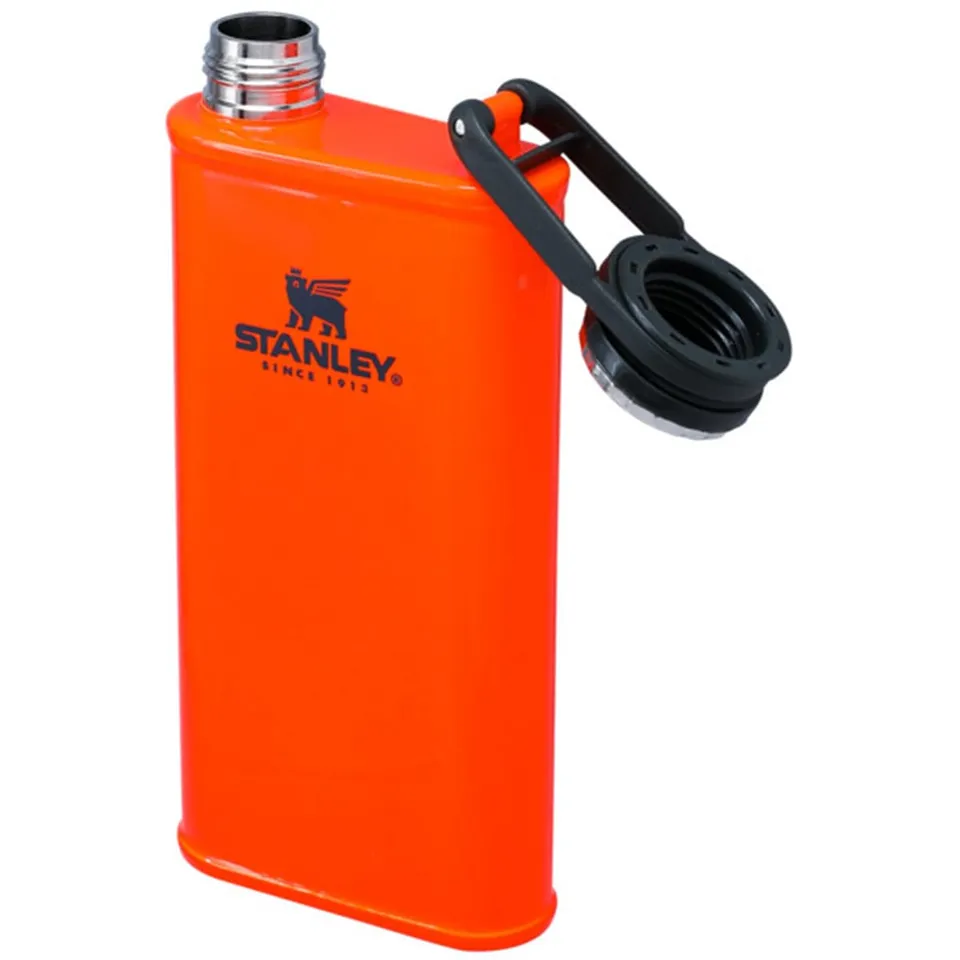 stanley-1913-classic-wide-mouth-flachmann-0-23l-blaze-orange-edelstahl-hip-flask image 1