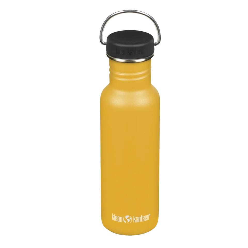 klean-kanteen-classic-800-ml-einwandige-edelstahl-trinkflasche-mit-loop-cap image 1