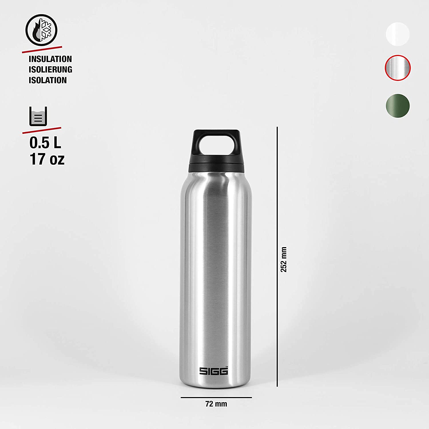 sigg-hot-cold-thermoflasche-0-5-l-vakuumisolierte-edelstahl-trinkflasche-auslauf image 2