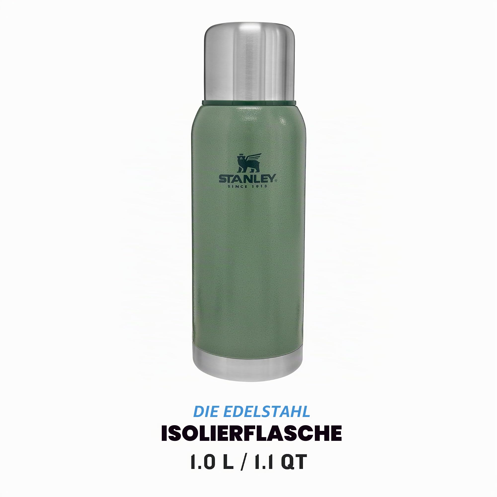 stanley-1913-adventure-thermosflasche-1-l-hammertone-green-vakuum-isolierflasche image 2