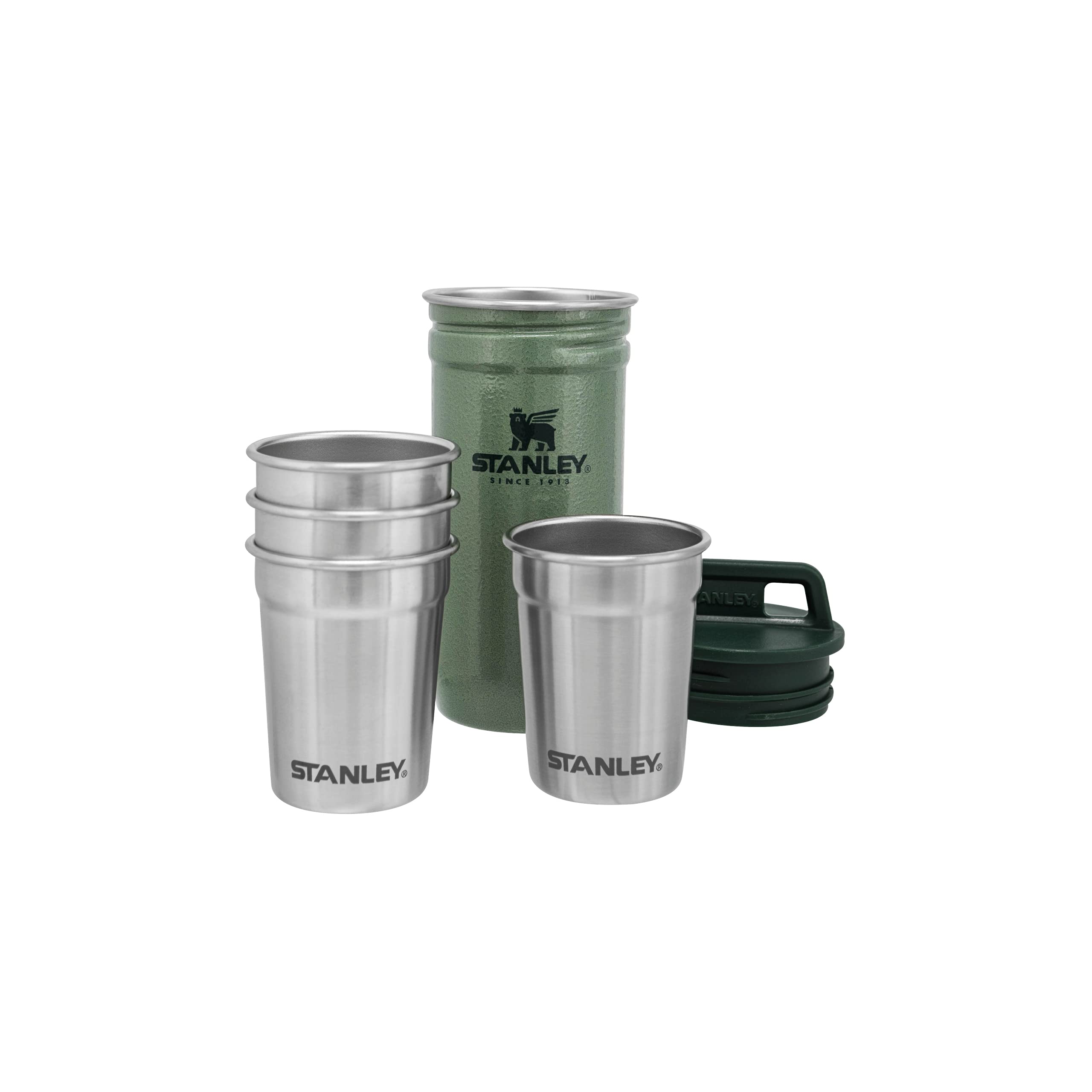 stanley-1913-adventure-nesting-shotgl-ser-set-4x-59-ml-hammertone-green-stapelba image 1