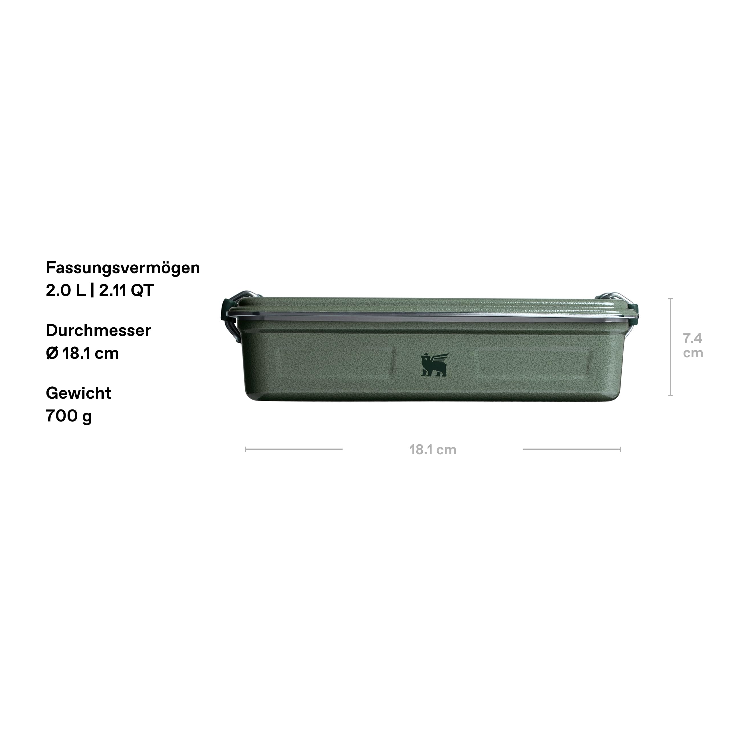 stanley-1913-useful-classic-box-2l-hammertone-green-edelstahl-lunchbox-stapelbar image 2