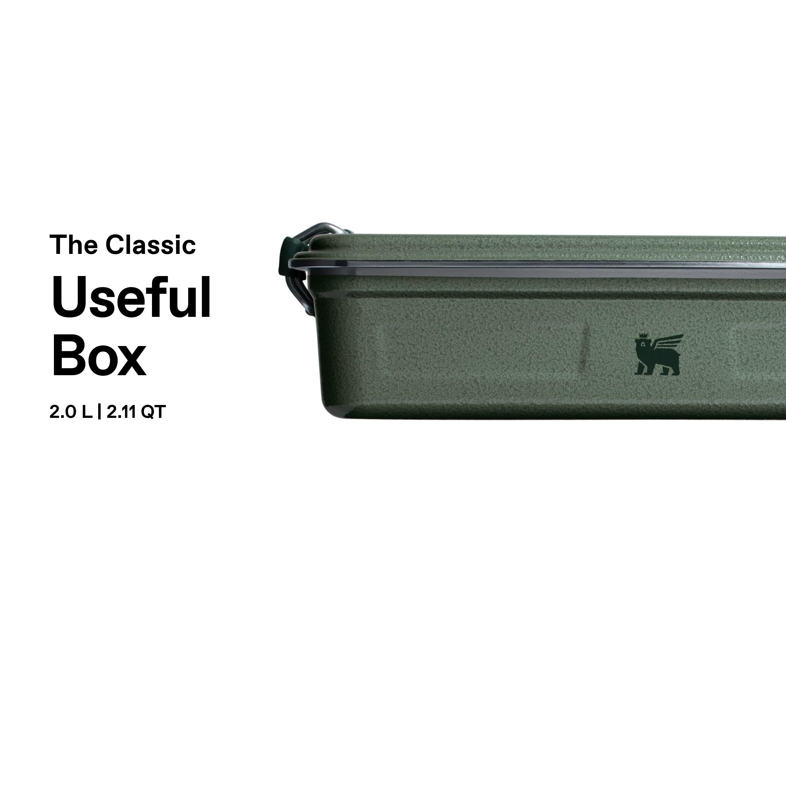 stanley-1913-useful-classic-box-2l-hammertone-green-edelstahl-lunchbox-stapelbar image 3