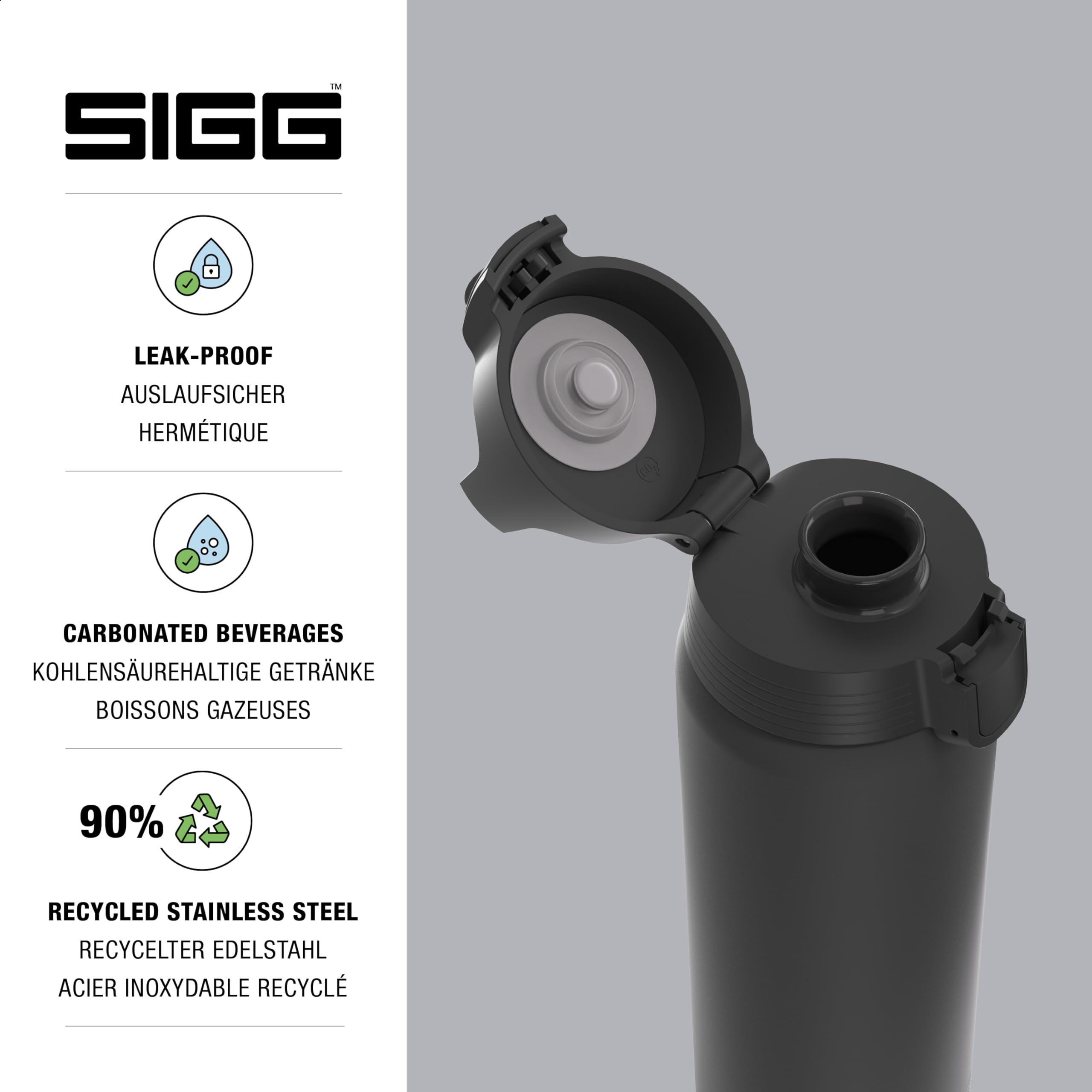 sigg-edelstahl-trinkflasche-shield-one-750-ml-isolierfreie-sportflasche-aus-18-8 image 2