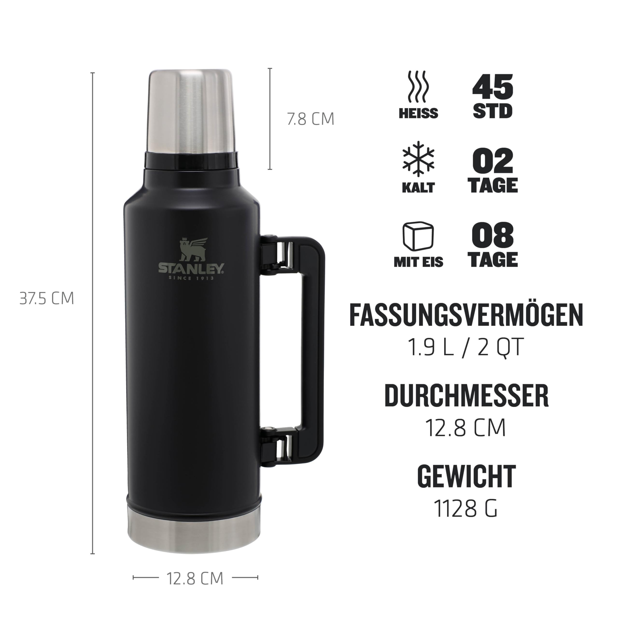 stanley-1913-classic-legendary-thermosflasche-1-9-l-matte-black-vakuumisolierte- image 3