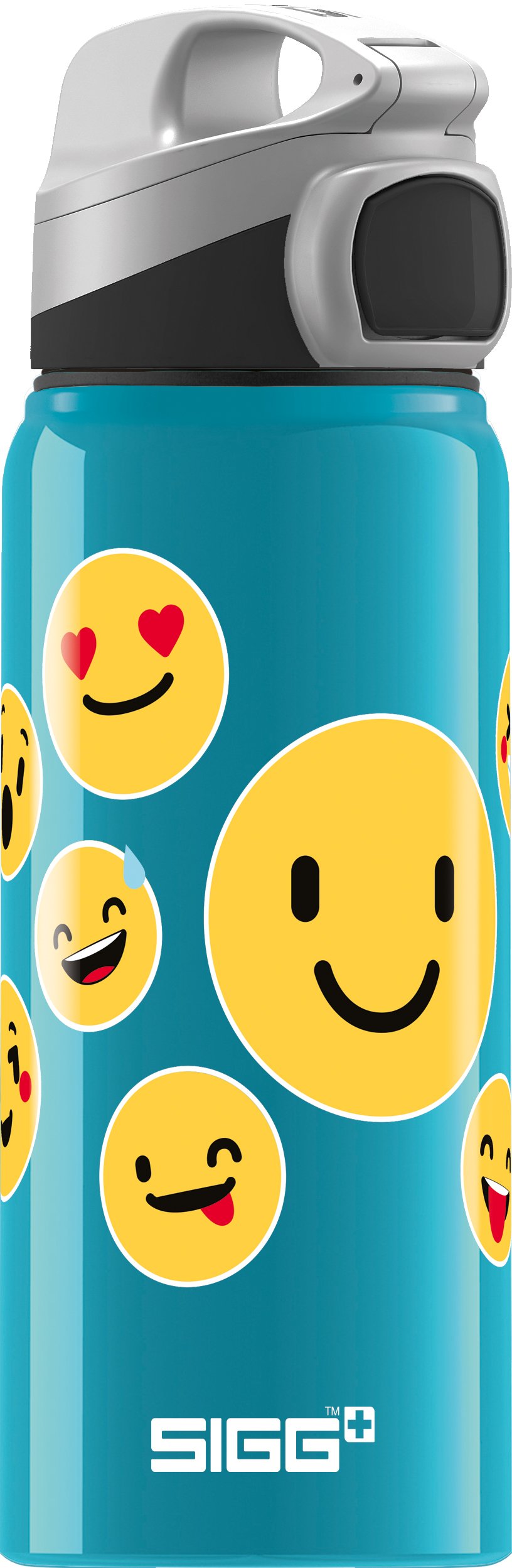 sigg-miracle-alu-emoticon-kinder-trinkflasche-0-6-l-auslaufsichere-federleichte- image 1