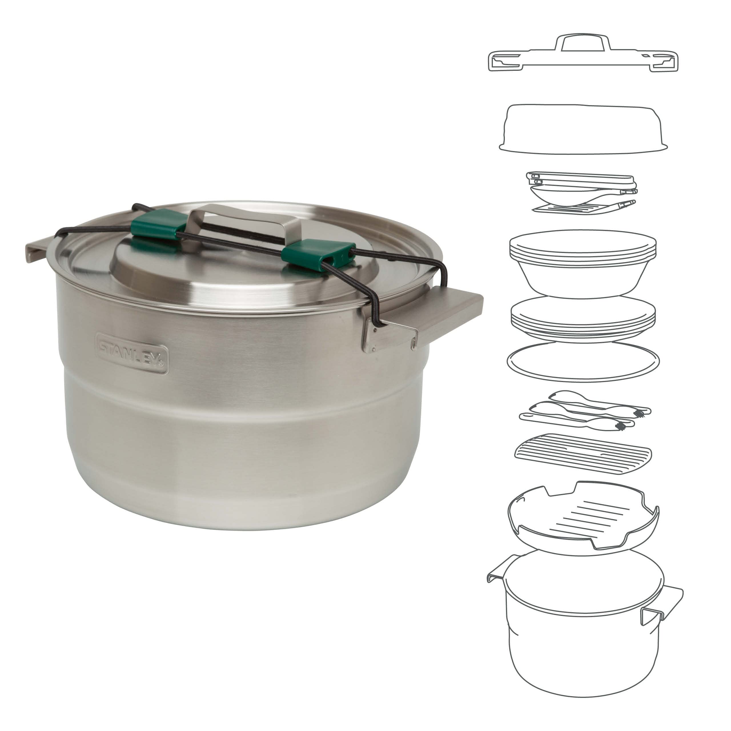 stanley-1913-adventure-basecamp-kochset-3-5l-edelstahl-camp-kochset-mit-topf-pfa image 8