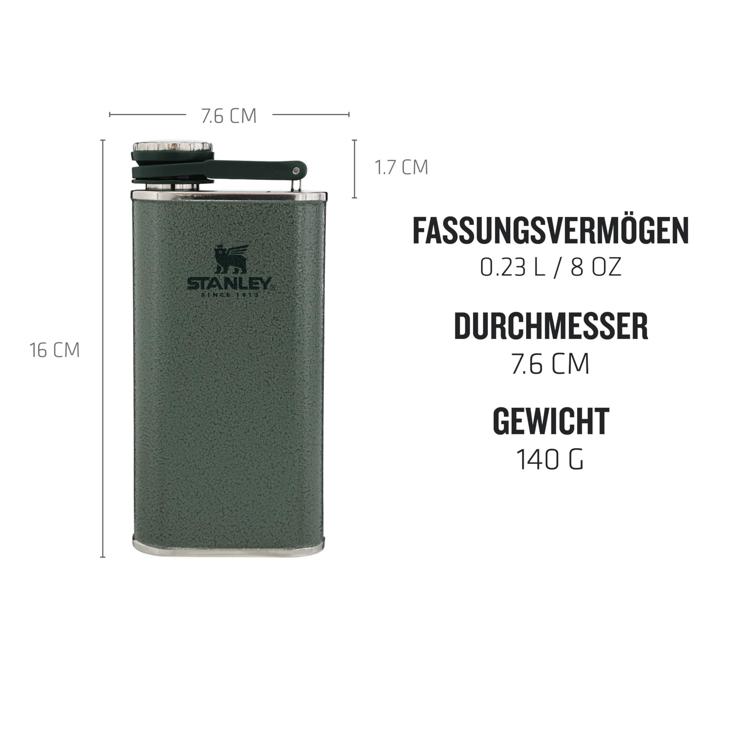 stanley-1913-classic-wide-mouth-flask-236-ml-edelstahl-flachmann-mit-never-lose- image 2