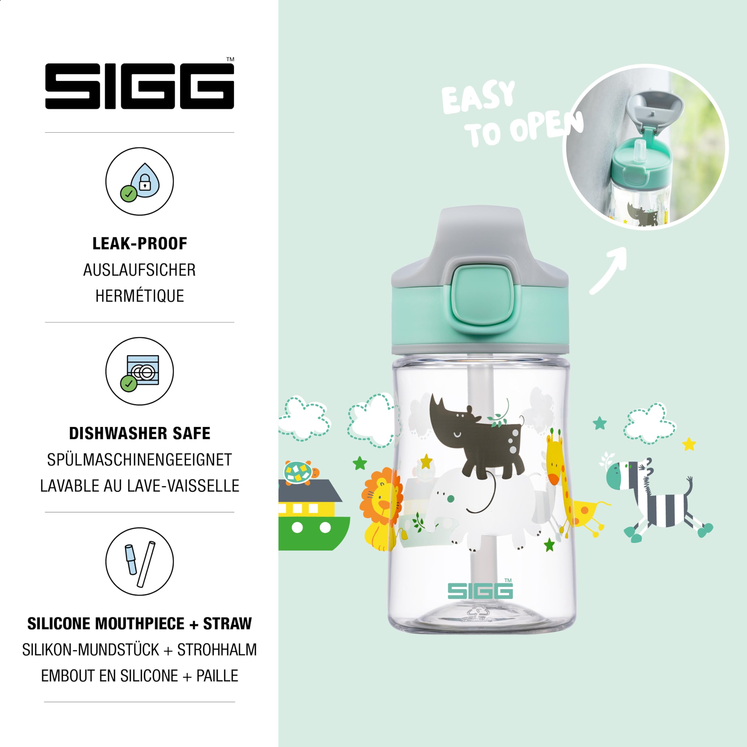 sigg-miracle-tritan-trinkflasche-kinder-mit-trinkhalm-0-45-l-einh-ndig-bedienbar image 3