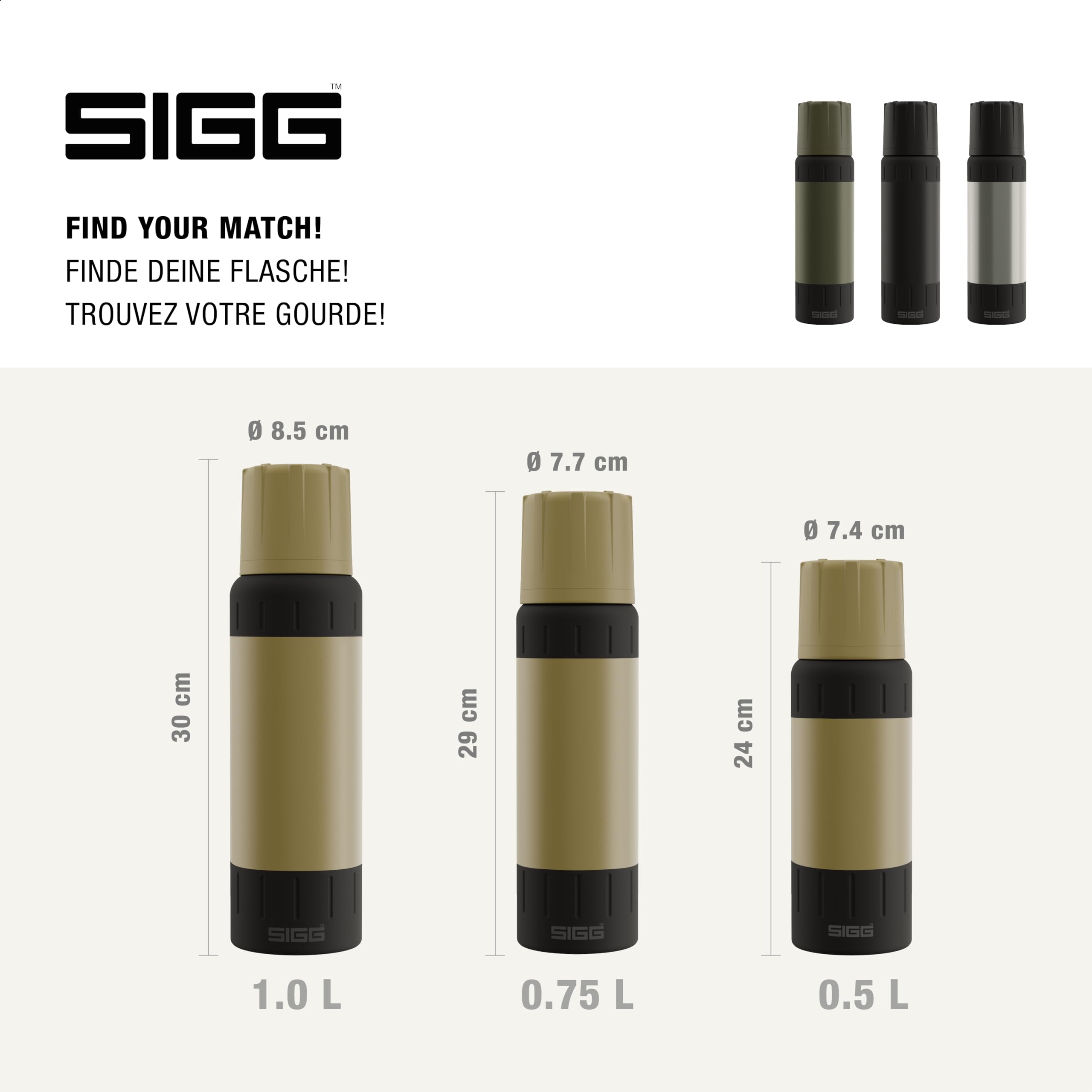 sigg-alpine-star-thermosflasche-0-75-l-caramel-sand-mit-trinkbecher-vakuumisolie image 6