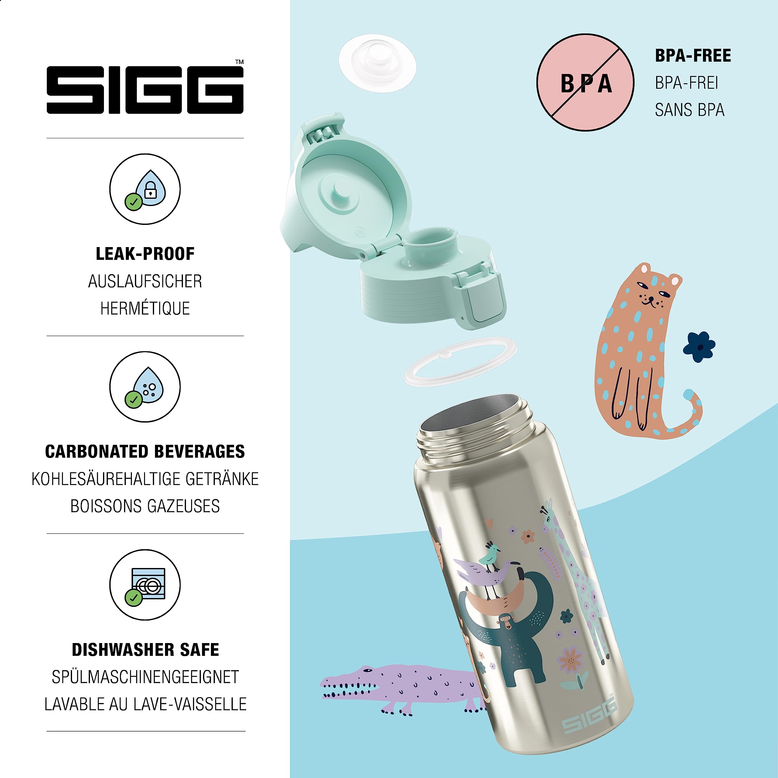 sigg-shield-therm-one-jungle-kinder-isolierte-trinkflasche-0-5l-aus-90-recycelte image 3