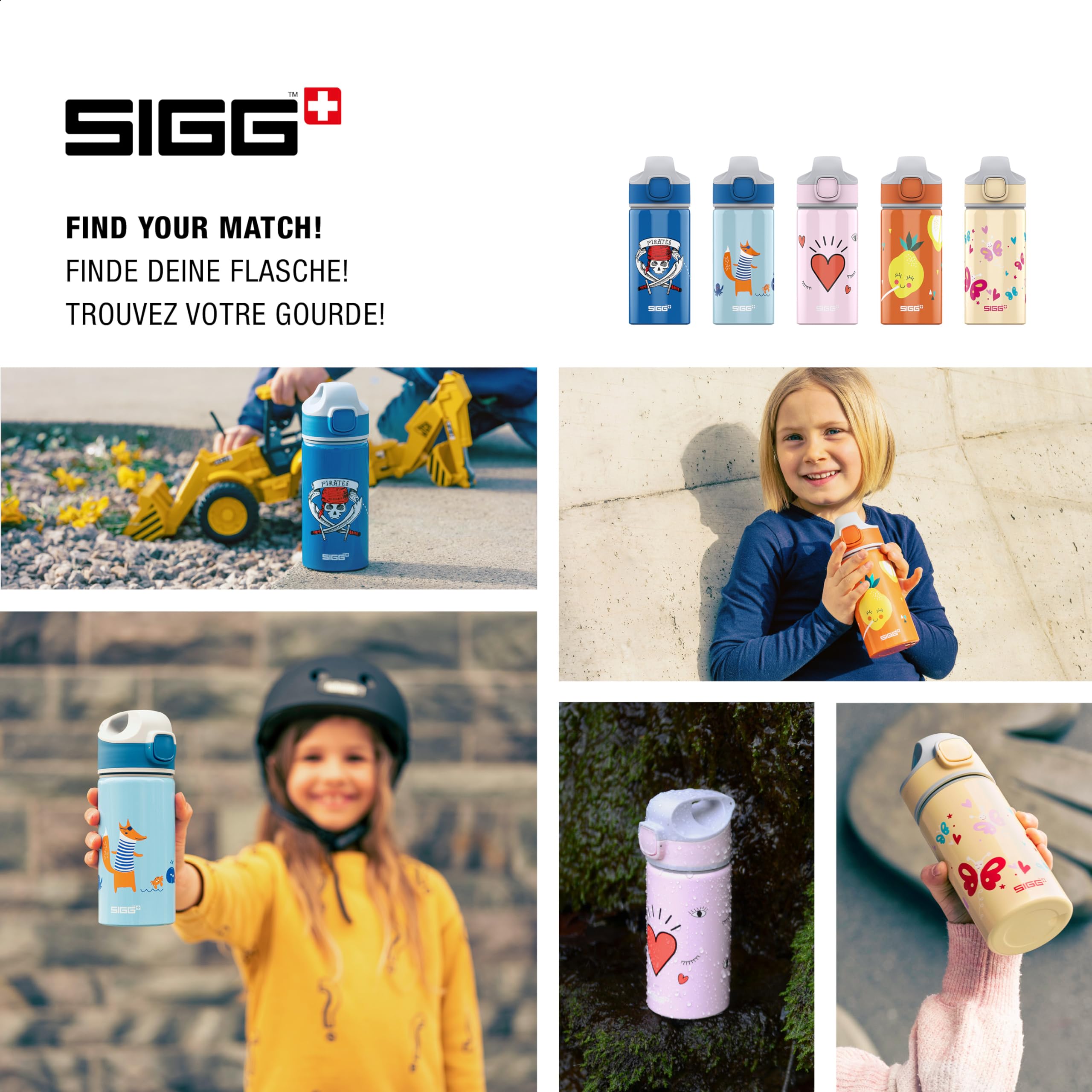 sigg-miracle-peaceful-kinder-trinkflasche-mit-trinkhalm-auslaufsicher-federleich image 5