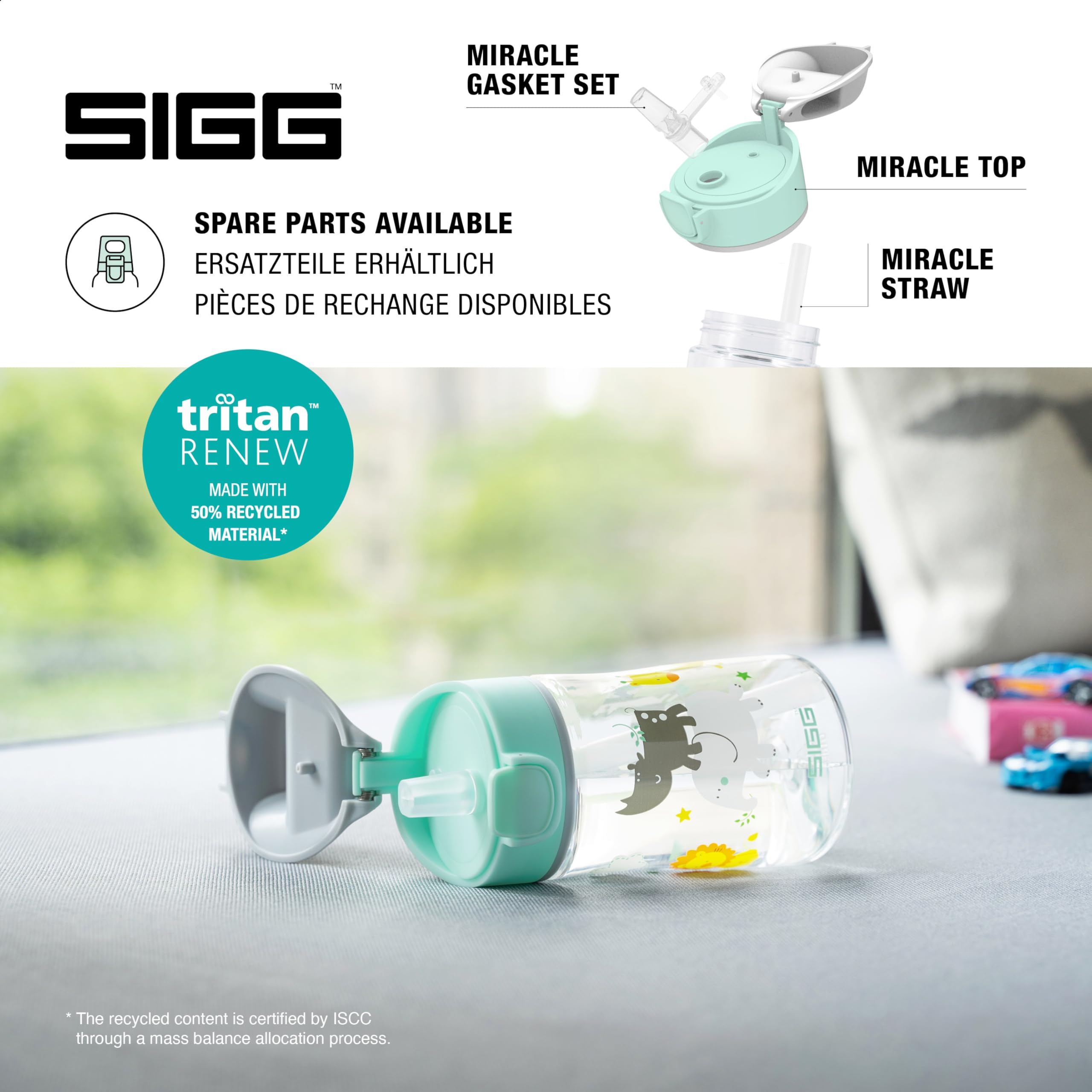 sigg-miracle-tritan-trinkflasche-kinder-mit-trinkhalm-0-45-l-einh-ndig-bedienbar image 4