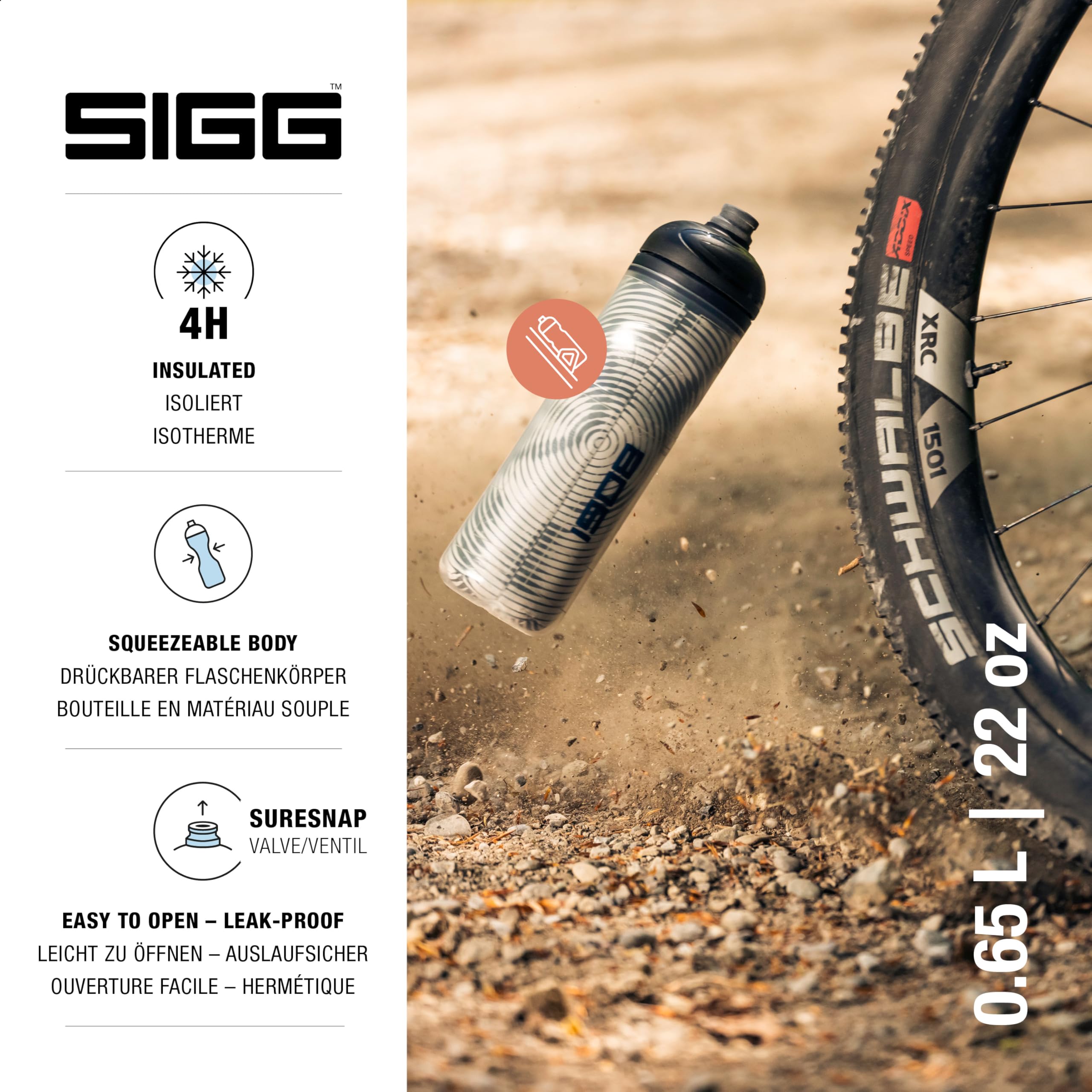 sigg-pulsar-therm-snow-fahrradflasche-doppelt-isolierte-quetschbare-sportflasche image 2