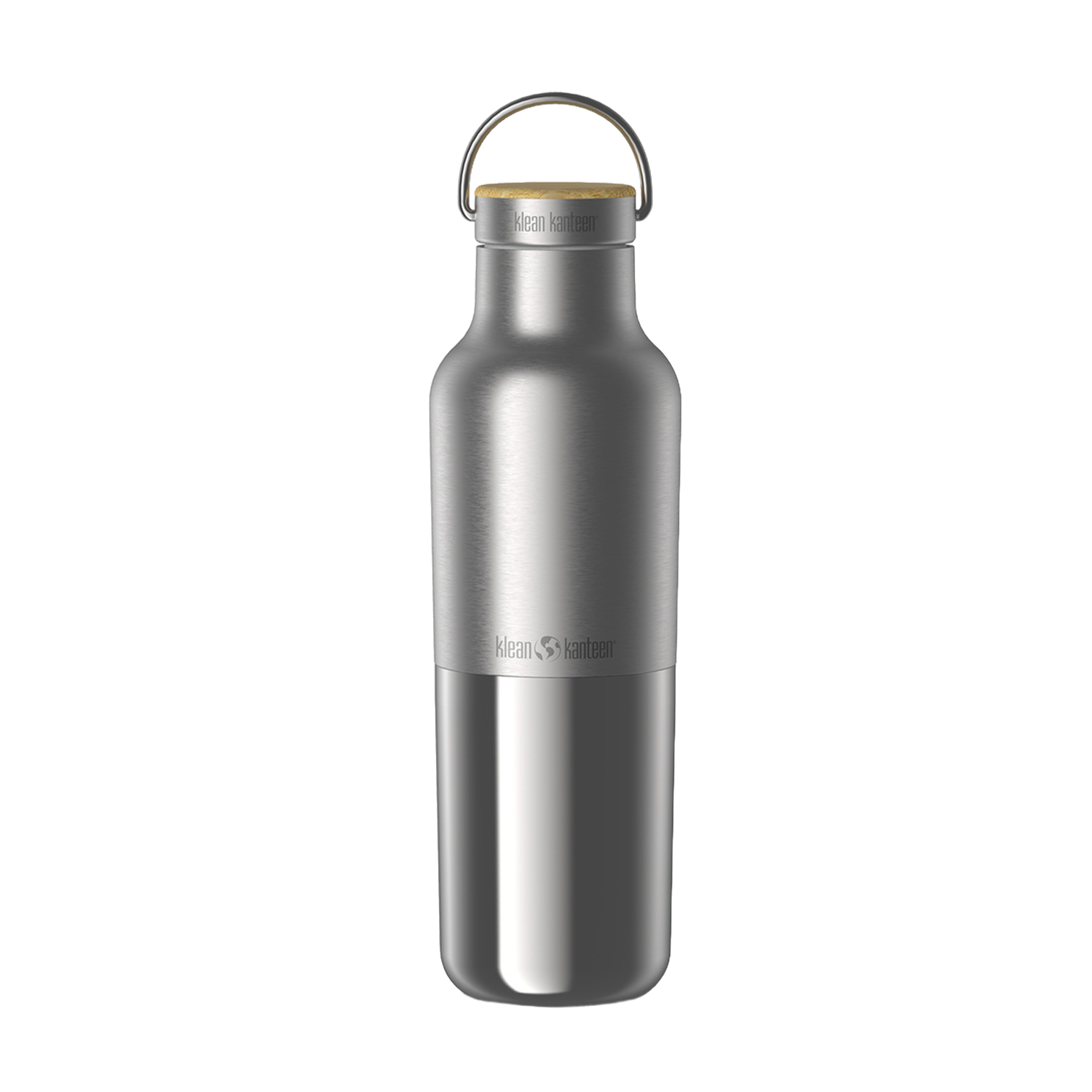 klean-kanteen-rise-reflect-592-ml-edelstahl-isolierflasche-mit-bambus-loop-cap-c image 2