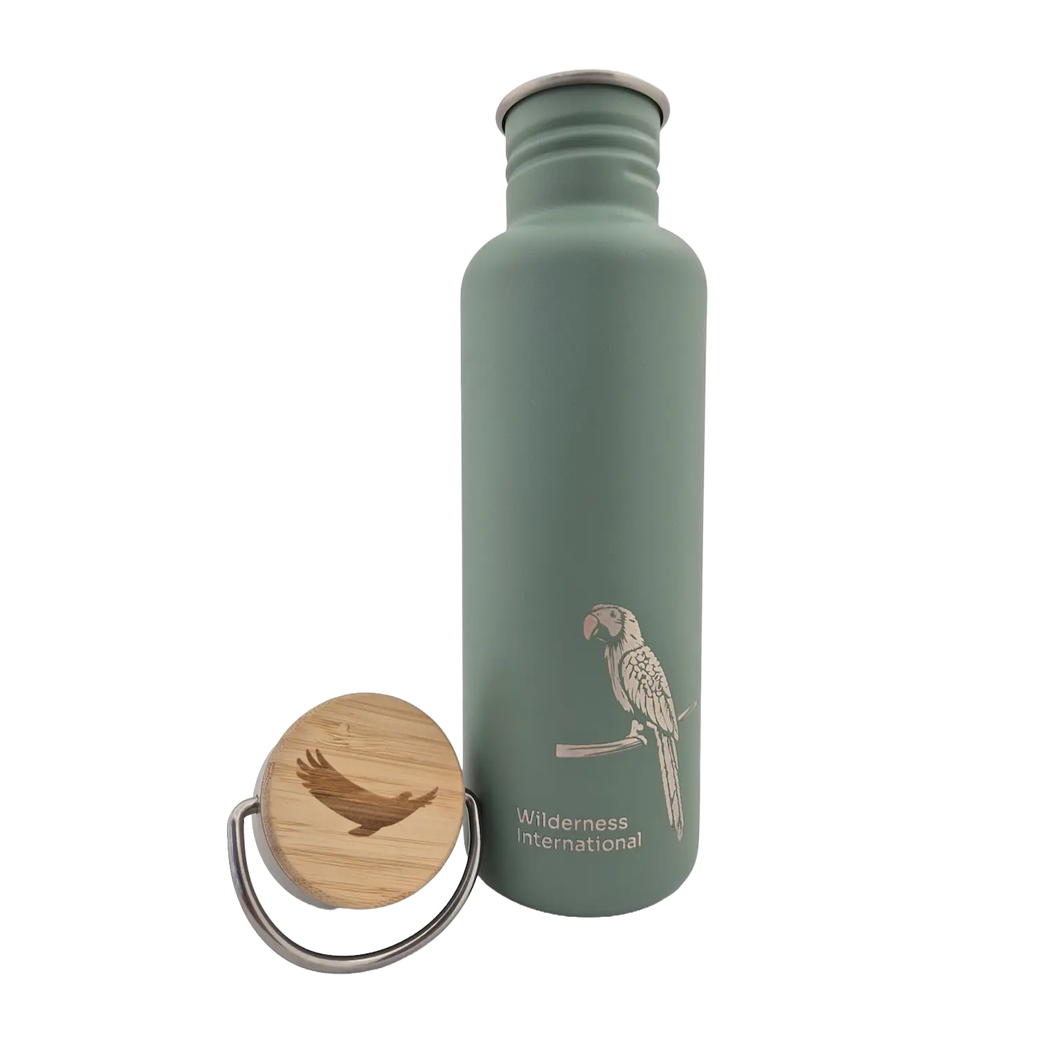 klean-kanteen-classic-wilderness-800ml-edelstahl-trinkflasche-mit-bambus-schraub image 1