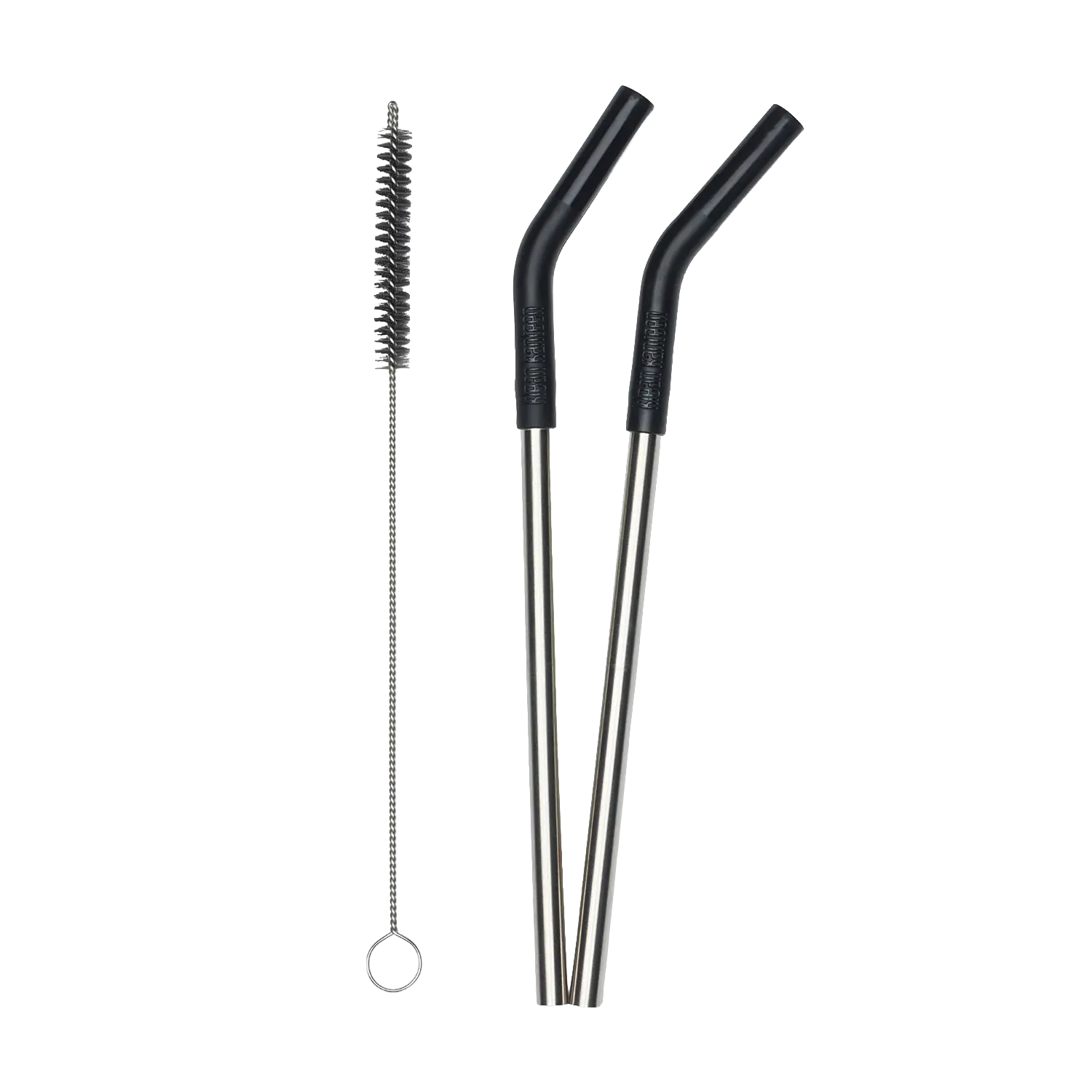 klean-kanteen-edelstahl-trinkhalme-2er-set-8-mm-mit-silikonspitze-und-trinkhalmb image 1