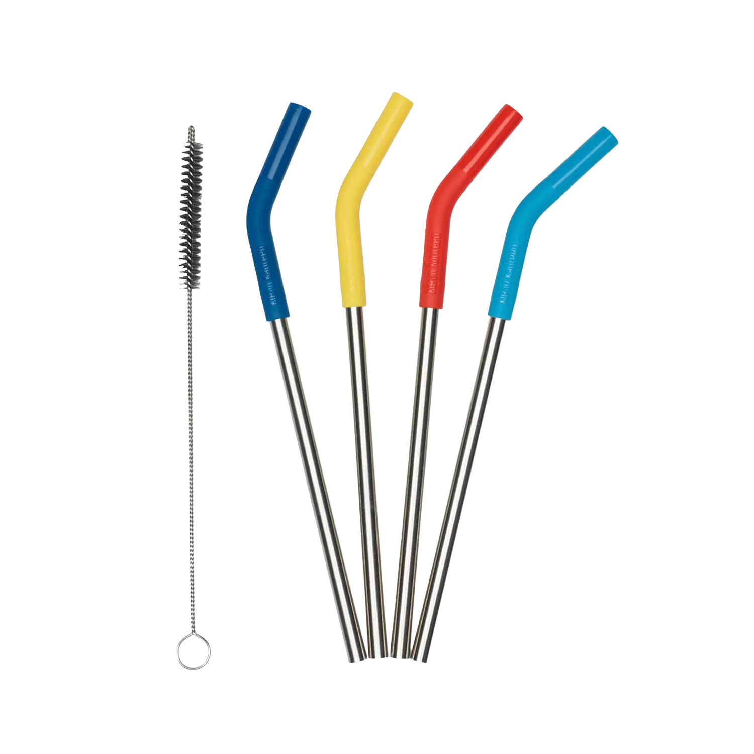 klean-kanteen-edelstahl-trinkhalme-4er-set-8-mm-mit-silikonspitze-und-trinkhalmb image 1