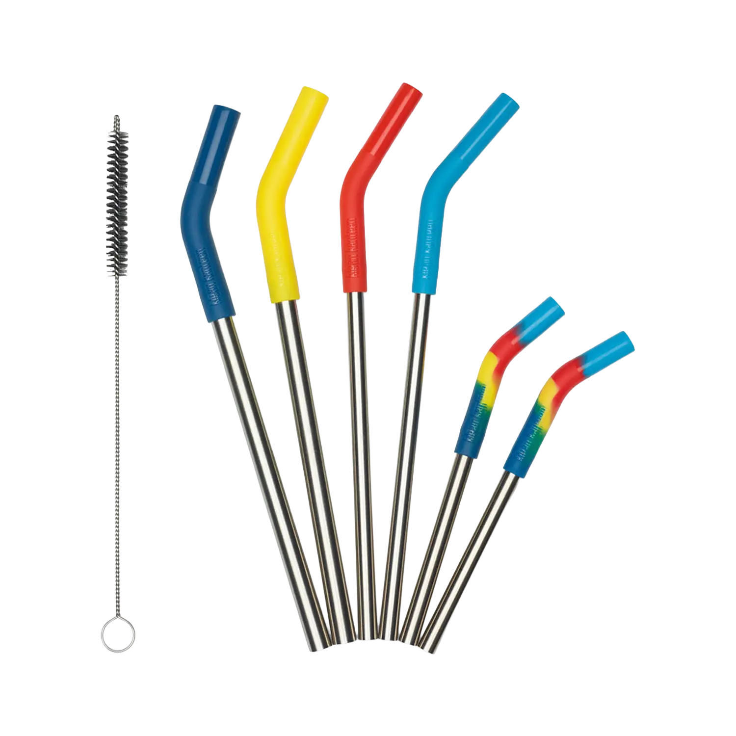 klean-kanteen-edelstahl-trinkhalme-6er-set-wiederverwendbare-strohhalme-mit-flex image 1