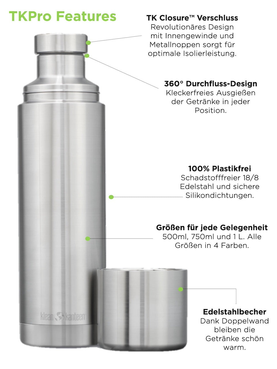 klean-kanteen-tkpro-750ml-isolierkanne-vakuumisolierte-edelstahl-thermoskanne-oh image 5