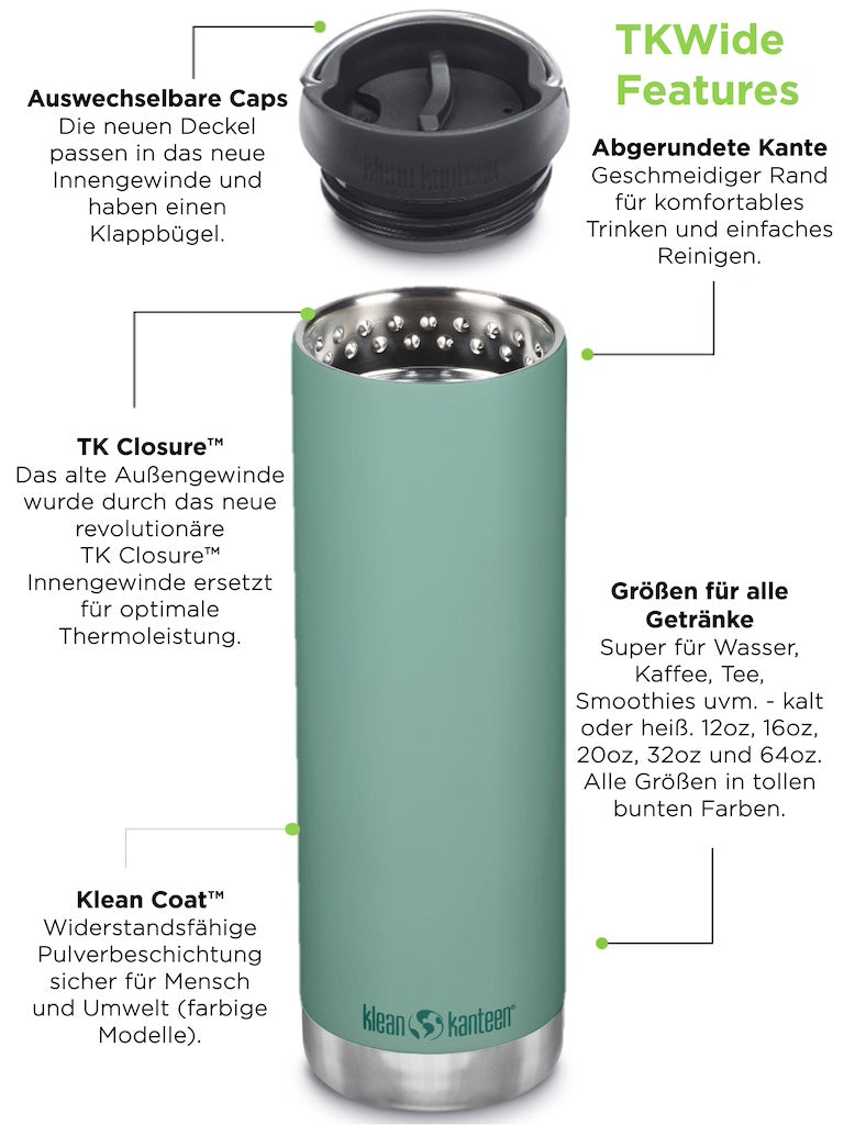 klean-kanteen-edelstahl-isolierflasche-tkwide-946ml-chug-cap-doppelwand-vakuumis image 8