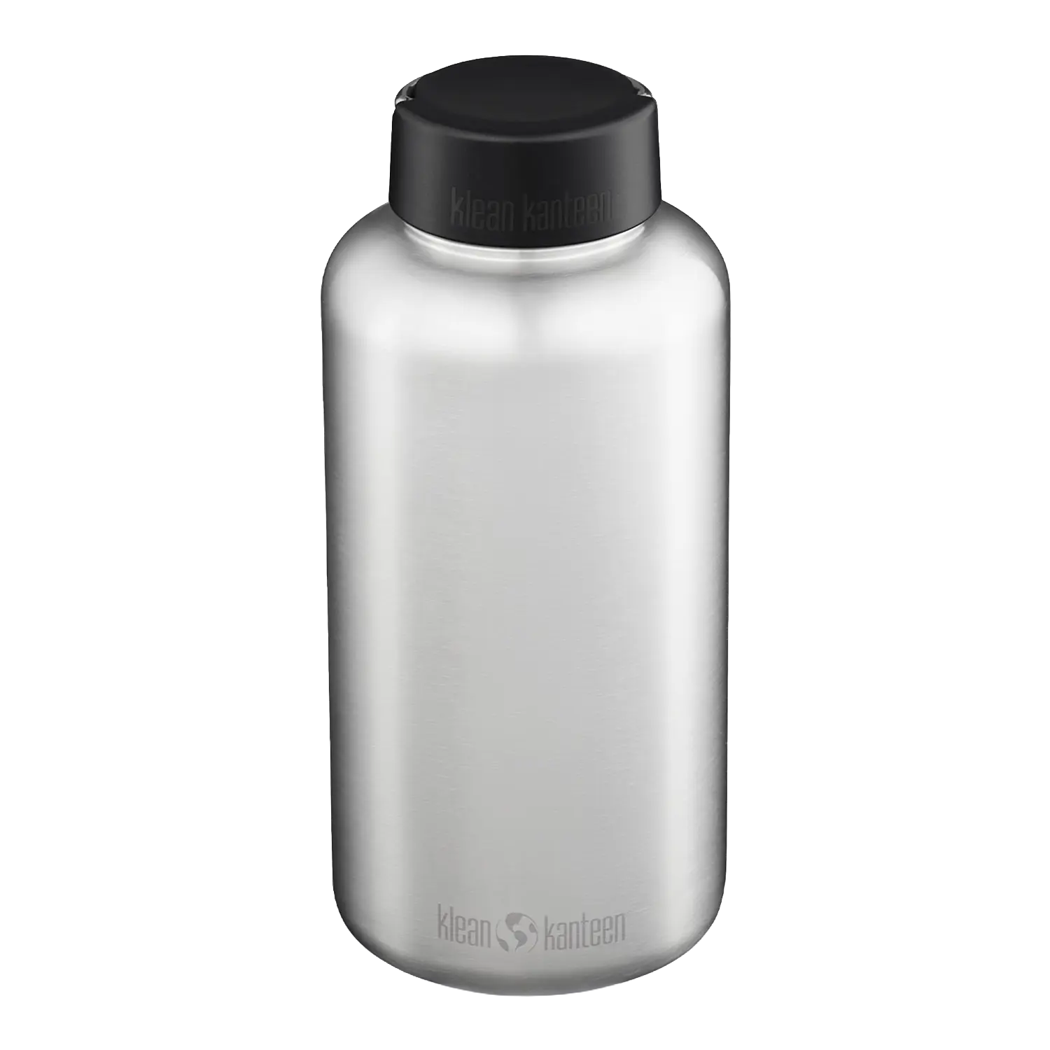 klean-kanteen-edelstahl-trinkflasche-wide-1900-ml-mit-wide-loop-cap-einwandig-br image 1