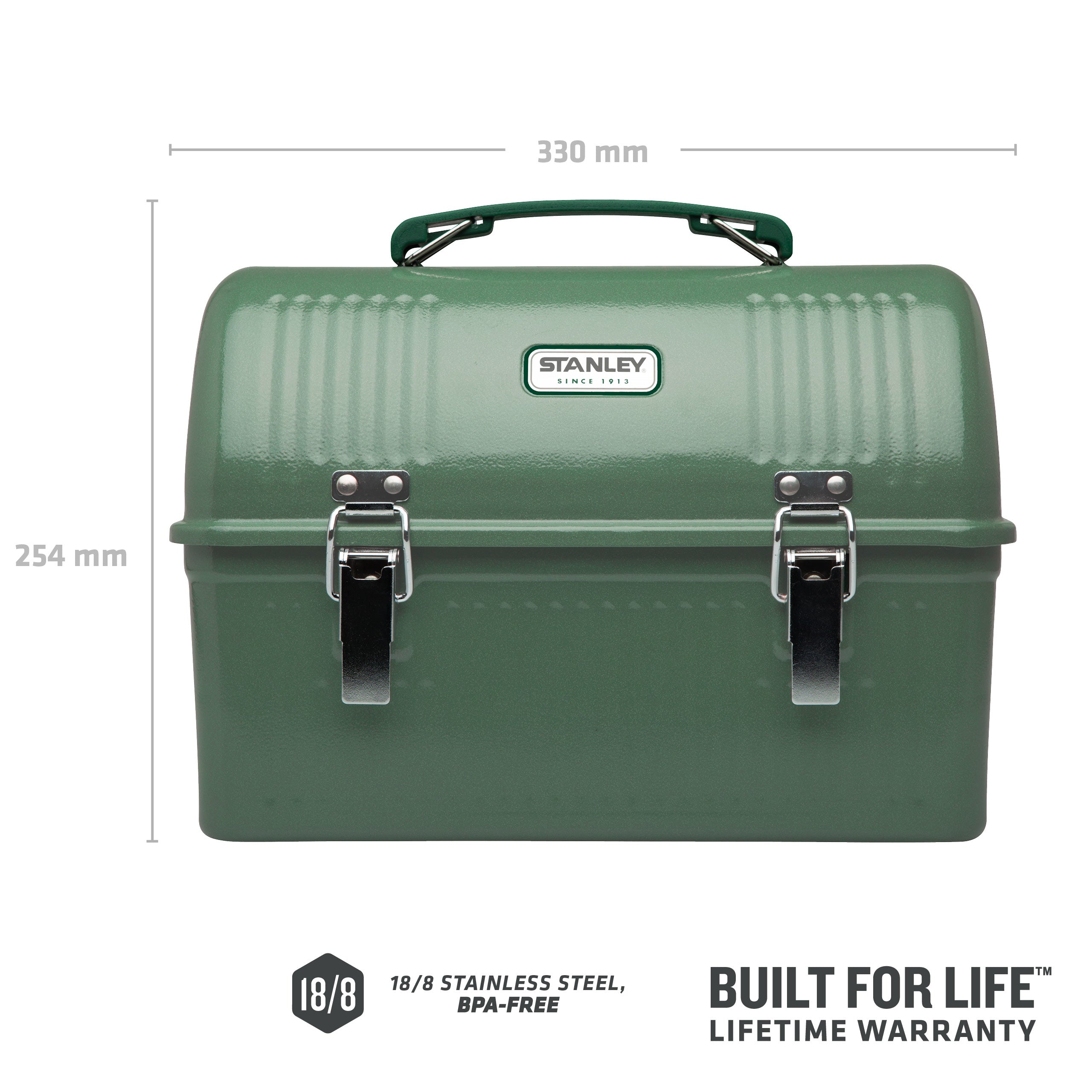 stanley-1913-legendary-classic-lunch-box-9-5-l-vintage-stahl-lunchbox-mit-halter image 3