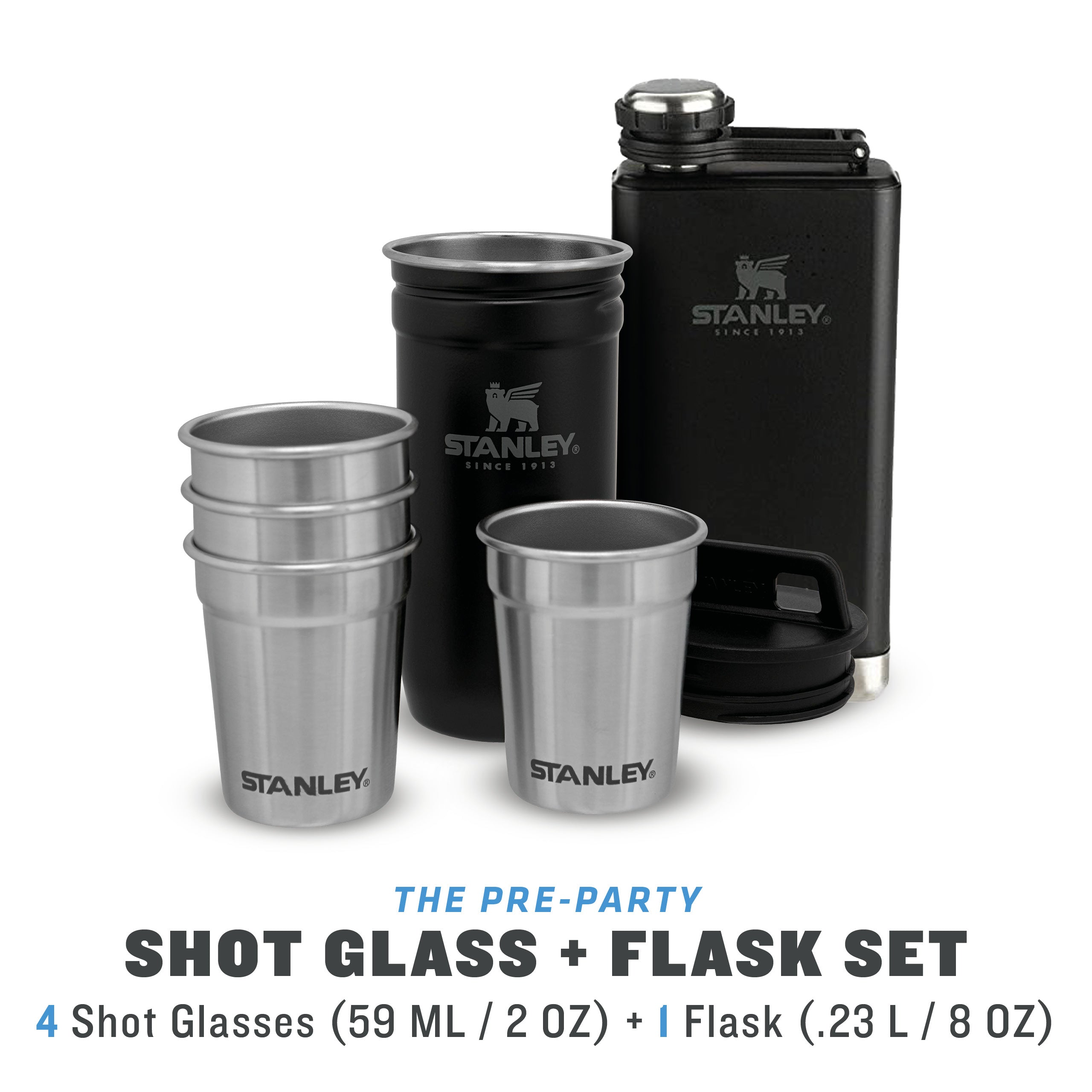 stanley-1913-adventure-pre-party-shot-glass-flask-set-4-edelstahl-shotgl-ser-und image 3